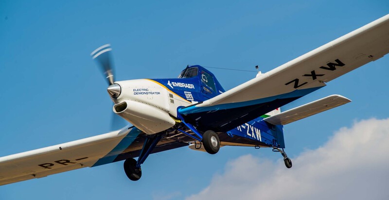 Embraer expõe avião elétrico pela primeira vez no Congresso SAE BRASIL, em São Paulo